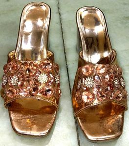 Sparkling Rose Gold Heels