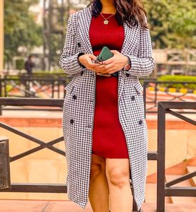 last price Chic Houndstooth Coat