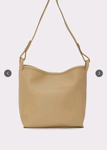 Twenty Dresses Beige Textured Oversized Tote Bag