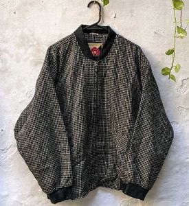 Men's Classic Checkered Bomber Jacket