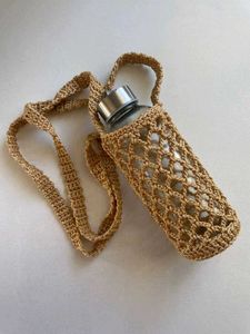 Handmade Crochet Flower bottle holder