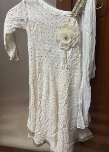 White frock with Embellishments