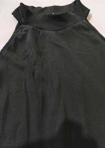 Black Halter Neck Bodysuit