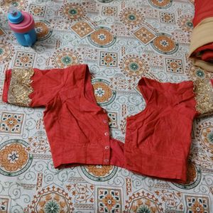 Beautiful Red Embroidered Blouse