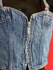 Denim Corset Top