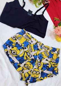 Minion Print Pajama Set