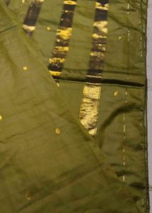 Elegant Green Saree with Gold Border