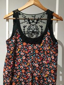 Floral Print Sleeveless Dress