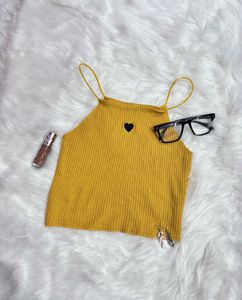 Black- Hearted Yellow Top