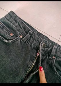 Ripped Charcoal Light Faded Denim