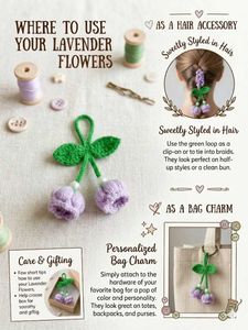 Crocheted Flower Hair Tie