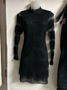 Elegant Black Lace Dress