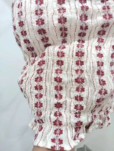 American Eagle Chic Smocked Crop Top