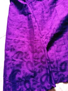 Elegant Purple Paisley Dress