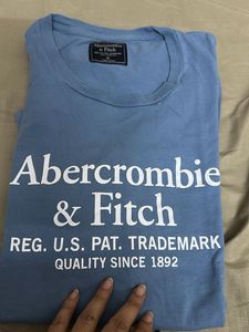 Mens Abercrombie &amp; Fitch Blue T-Shirt