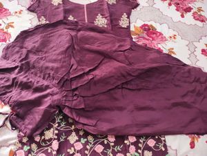pure silk embroidered salwar suit