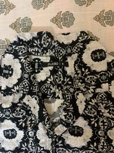 Short Sleeve Printed Button-Up Shirt