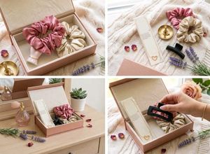 Chic Heart Necklace &amp; Scrunchie Set