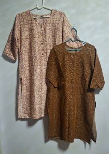 Set of 2 Women's Printed Kurtas
