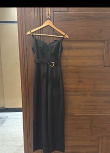Elegant Black Belted Jumpsuit