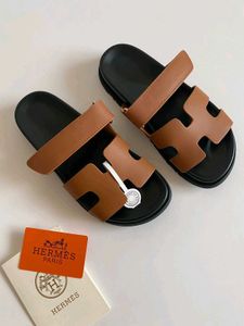 ORIGINAL Hermes 'Oran' Sandal - Denim &amp; Leather
