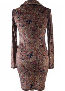 Stradivarius Paisley Print Button-Up Mini Dress
