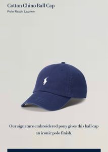 Ralph Lauren Scannable Navy Polo Cap 🧢