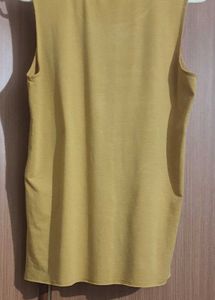 Mustard Yellow Sleeveless Top