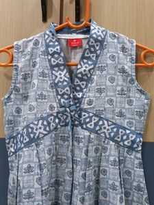 Stylish Blue Printed Kurta