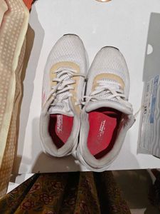 Women's White &amp; Yellow Sneakers