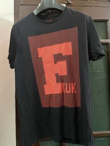 FCUK Black T-Shirt – Size L
