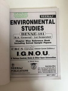 Environmental Studies - IGNOU