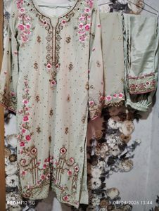 Embellished Kurta Set with Dupatta