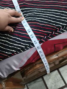 Embroidered Striped Kurta