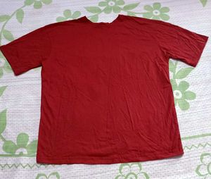 Stylish maroon Graphic Print T-shirt - 1