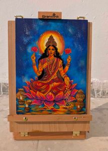 Vibrant Goddess Lakshmi Painting