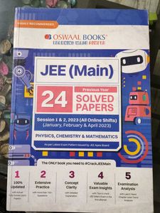 Oswaal JEE (Main) 24 Solved Papers 2023