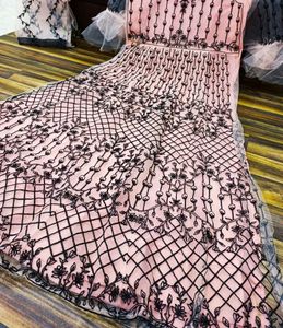 Peach &amp; Black Embroidered Anarkali Gown with dupat