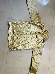 Golden Satin Shirt for Boys