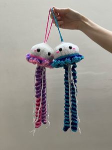 Crochet Jellyfish Ornament (1 unit)