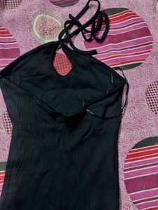 Sleek Black Halter Neck Jumpsuit