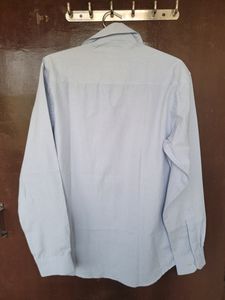 Formal Check Shirt Light Blue