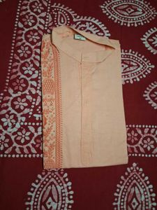 Men's Peach Kurta