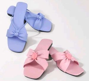 Cute Bow Slip-On Sandals