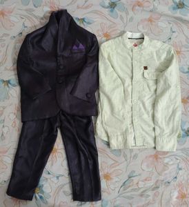 Boys' Outfit: Blazer, Pants & Shirt