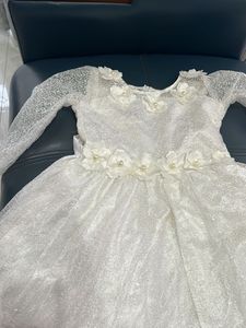 Stunning White frock with flowers