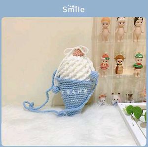 Crocheted Ice Cream Cone Bag