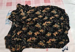 Chic Floral Print Top