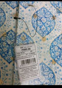 Men's Nehru Jacket - Blue Print