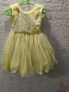 Cute Yellow Girls' Dress